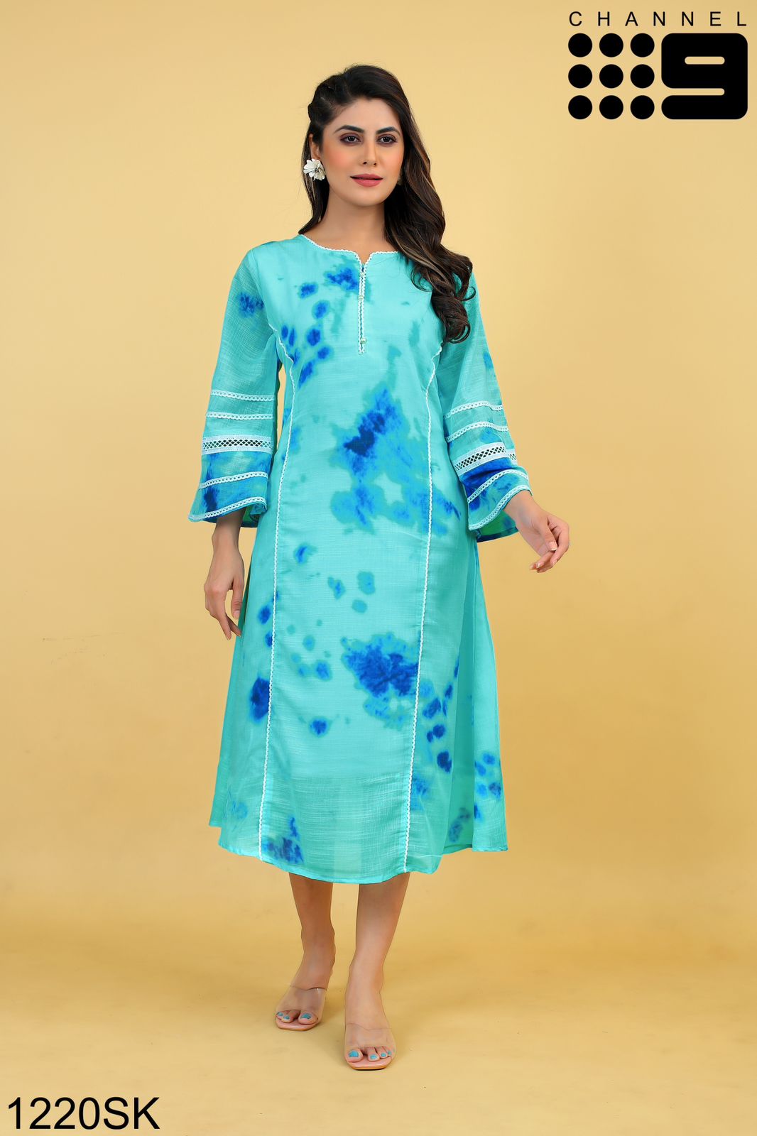 Series 1220SK To 1223SK By Channel 9 Printed Long Kurtis Catalog